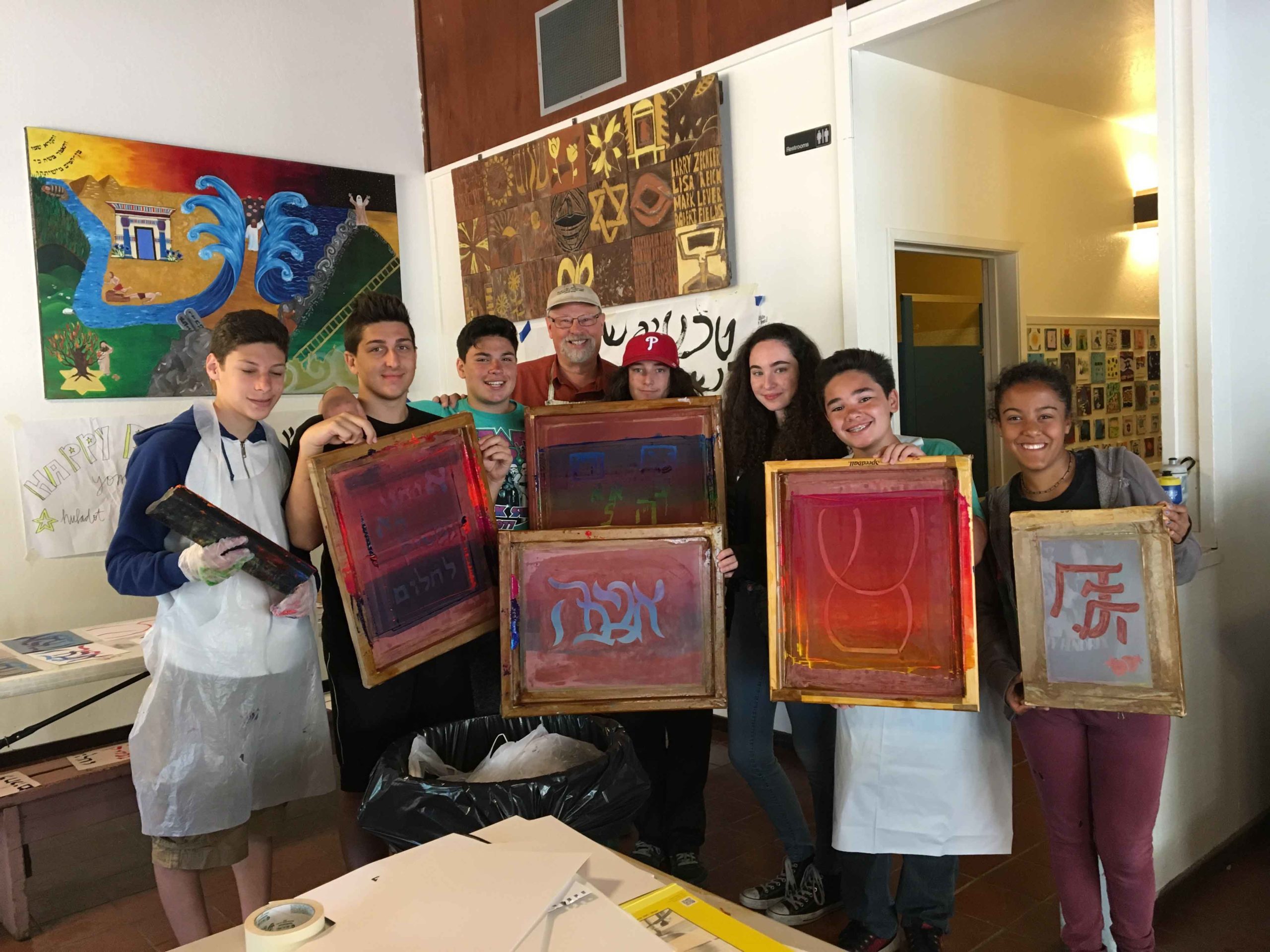 Hagigah printmaking 2017